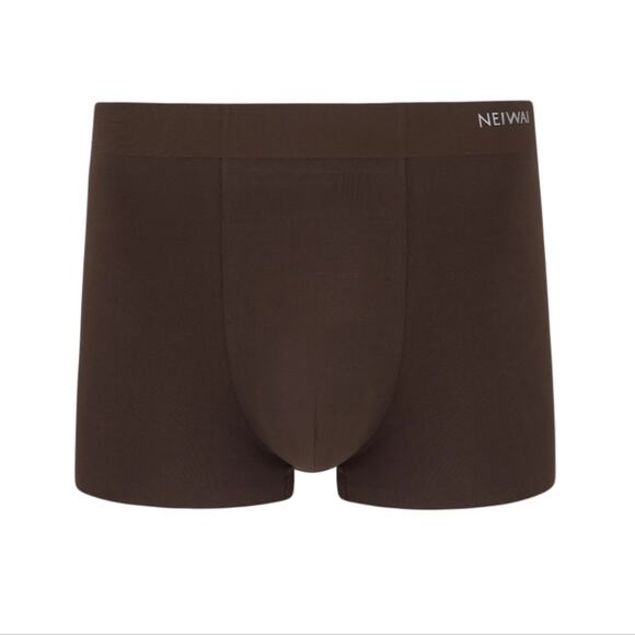 NEW Neiwai Men's Model Boxer Brief 2.0 Two Piece Set In Tealeaf Brown And White - Picture 1 of 13